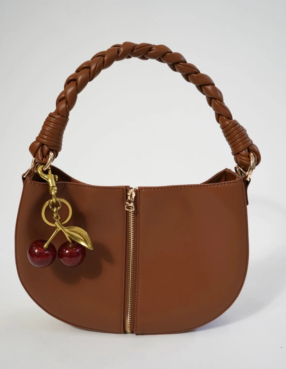KAARVI Interchangeable Handbag - Cognac Brown
